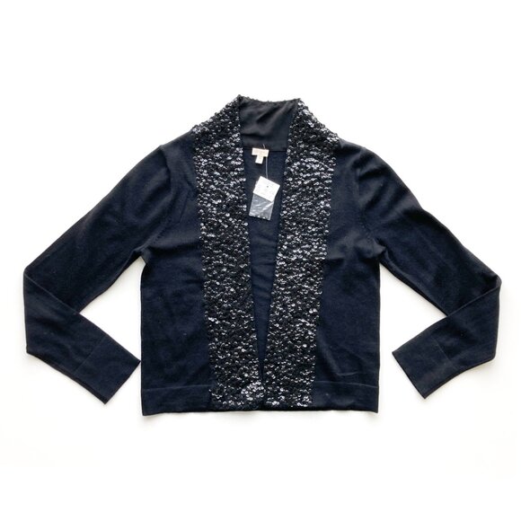 J. Crew Merino Wool Sequined Cardigan NWT - Picture 5 of 11